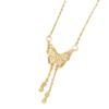 Merry Su Butterfly Necklace Women'S Light Luxury Simple Temperament Versatile Micro-Inlaid Pendant