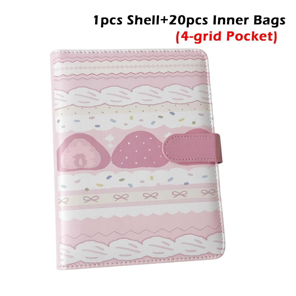 Cartoon A5 Photocard Holder PU Leather Loose-leaf Photo Album Large Capacity Fairland Pattern Photo Binder