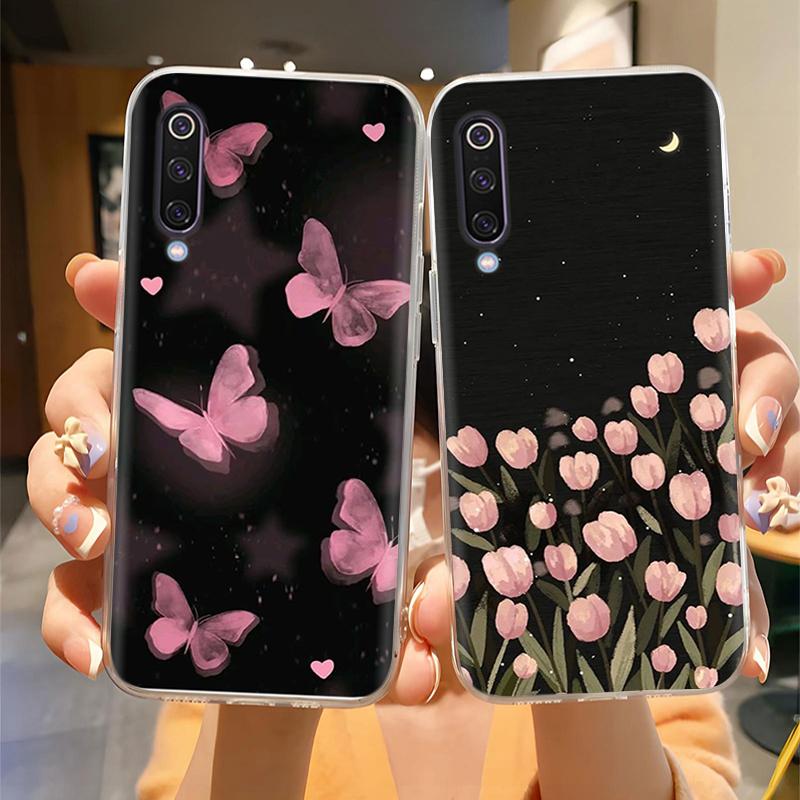 Phone Case For Xiaomi Mi 9 9SE Mi9 Pro Butterfly Silicone Protection Back Cover For Xiaomi Mi9 9 SE 9 Lite Pro Funda Cases Capa