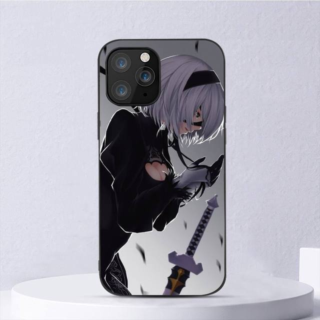 Nier Automata 2b Girl Fashion Black For iPhone Samsung Galaxy Redmi Note S 17 16 15 14 13 20 24 25 54 Pro Max Ultra Fe Air Cover Poco