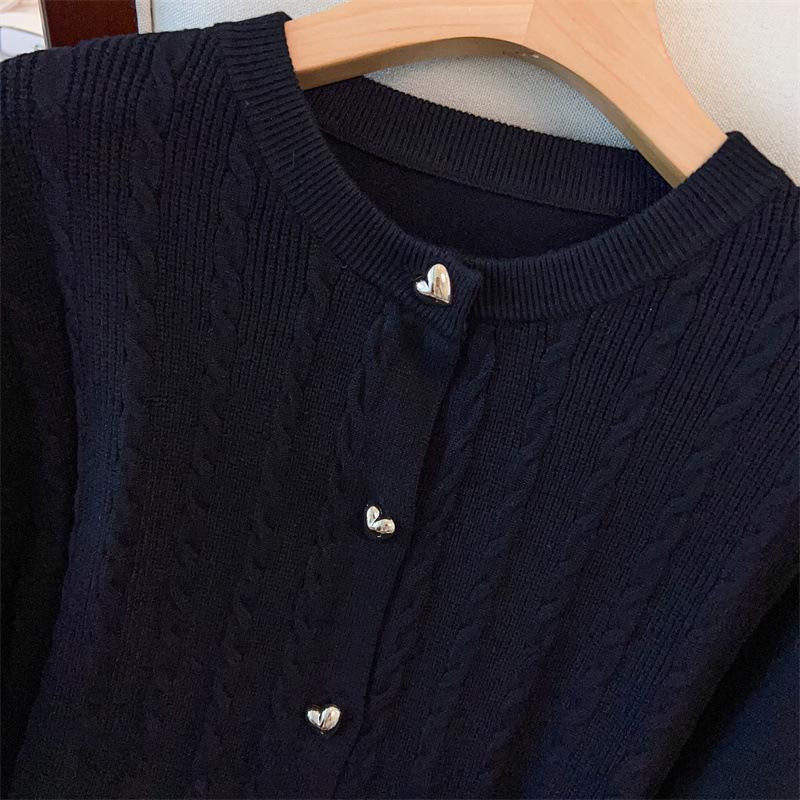 Plus Size Knit Cardigan for Women - Extra Loose Fit, Bust 150/160, Supports 200-350 Jin, Style 8030