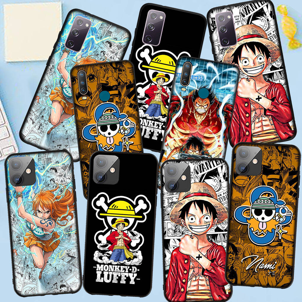 Phone Case for iPhone 17 15 16 Plus Xiaomi Poco X7 X6 F8 F7 M8 C85 C75 Redmi Note 14 12 11 13 Pro Max A4 14C 13C 15C Coque Nami One Pieces Luffy Cover