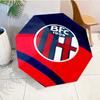 Ombrello Automatico Stampato Milan Football Club, 8 Stecche per Viaggio, Campeggio, Ombrello Casual, Regalo Essenziale per per famiglia e amici