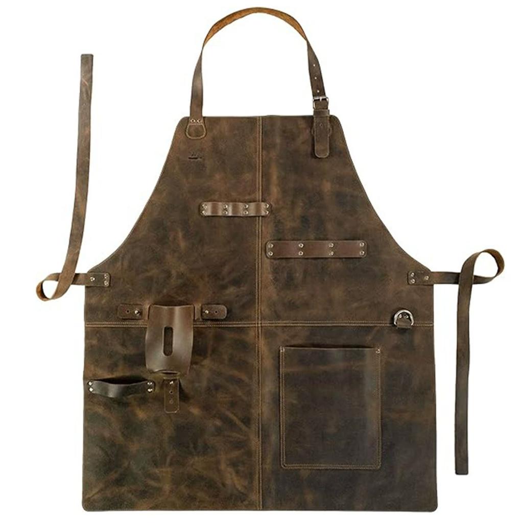 1PC Thickened Antistaining PU Apron for Kitchen Use Waterproof Design To Protect from High Temperature Oil Splashes