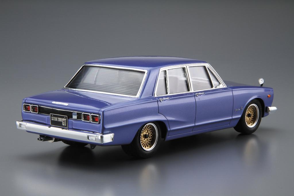 Aoshima Bunka Kyozai The Model Car Series 46 Nissan GC10 Skyline 2000GT 1971 Plastic Model Kit Co., Ltd. 1/24 No.