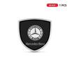BKM3    1/2pcs 3D Metal Shield Emblem Car Window Body Side Badge Stickers For Mercedes Benz AMG A B C E S class GLA GLC CLA GLK GLE