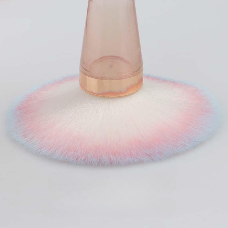 Langer Griff Einzelnes loses Puderpuderpinsel Make-up-Pinsel Handpuder Plastik Rougepinsel Puderpinsel Nagelstaubpinsel Make-up-Pinsel