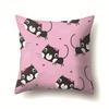 Cat Geometric Cute Single-sided Pillowcase Sofa Office Cushion Cover Living Room Waist Cover Bedroom Back Cover