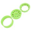 1.9in Wheel Rims RC Beadlock Wheels Rims for Axial SCX10 for Traxxas 110 RC Crawler Cars Green