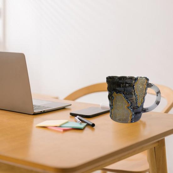 Hrnky na kávu Minerální hrnek na kávu z umělého křišťálu 11 oz pryskyřicový hrnek na čaj pro domácí kancelář Termo hrnek na pití z umělého křišťálu Dárek pro milovníky kávy