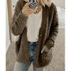 Frauen Herbst Winter Plüsch Sweatshirt Mode Lässig Plüsch Strickjacke Damen Lose Pullover Tops Plus Größe