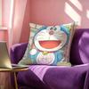 Anime Doraemon Pillow Case Square DoubleSided Sofa Cushion Cover Bedroom Bedside Pillow