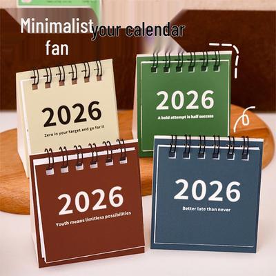 2026 Schlichter Moderner Schreibtischkalender Schmuck für Studenten und Kinder