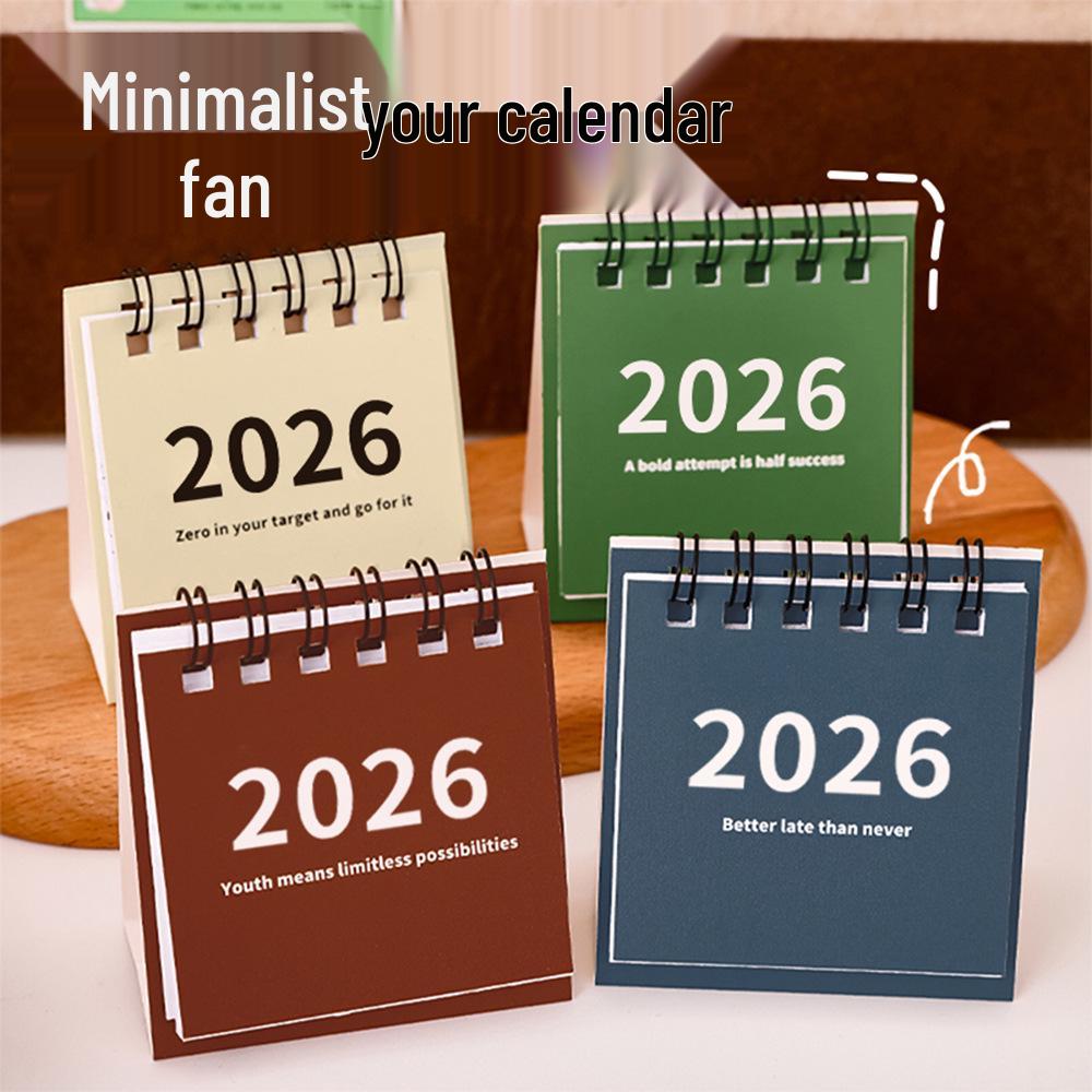 2026 Simple Modern Desk Calendar Ornament for Students and Children