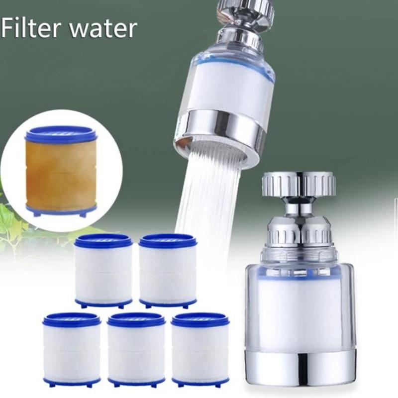 360 Degree Rotating Faucet Filters Bubbler Mount Anti-Splash For Household Kitchen Bathroom Faucet Water Clean Filter Purifier