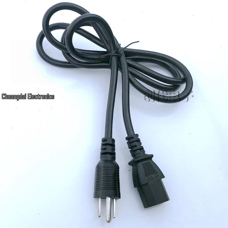 BSMI Taiwan Three-Pin Clover Plug Power Cord, 7A/11A/15A, 3-Core, 0.75/1.25/2.0