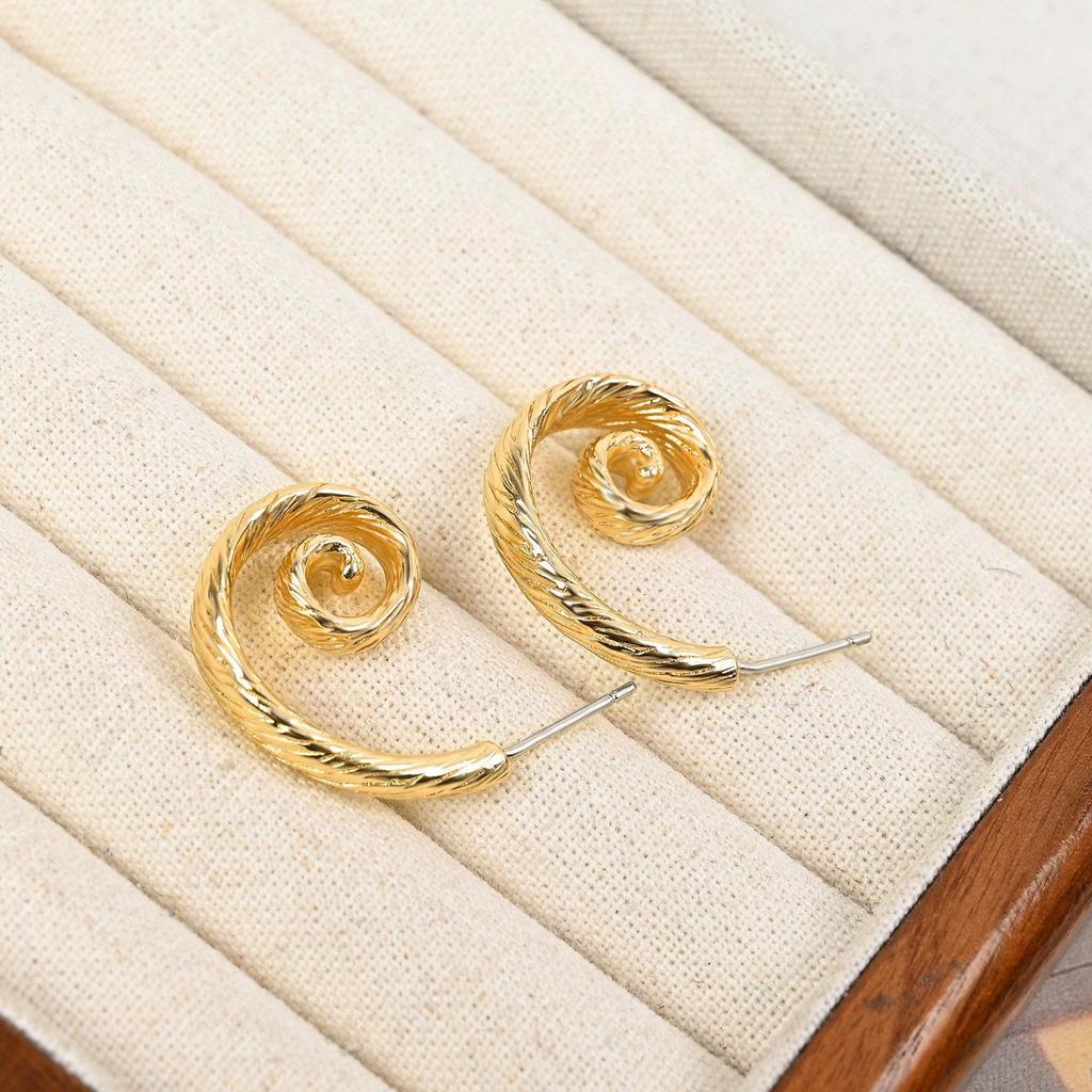 European & American Fashion s925 Silver Minimalist Cold Style Ear Hoops