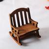 Christmas Doll House Chair Ornament Vintage Miniature Model Chairs for Xmas Living Room Partys Gifts Decor