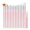 15Pcs Nail Art Pen Set Nail Art Drawing Line Drawing Pen Nail Art Drawing Hook Line Pen Nail Phototherapy Point Drill Pen