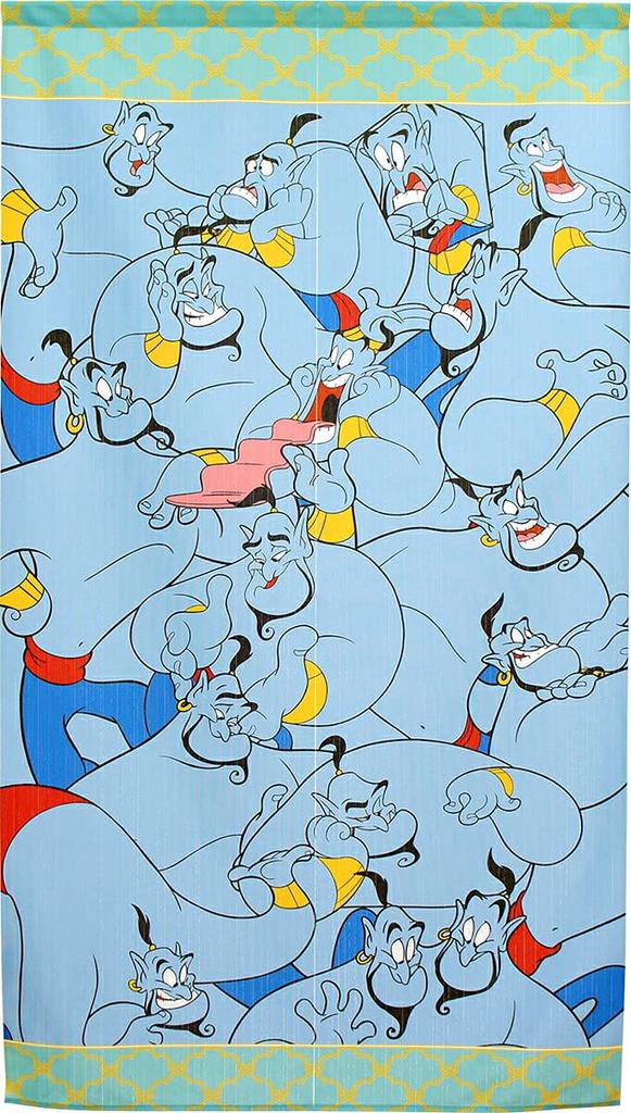 Noren Kobo Disney Tapestry Genie Aladdin Poster Goods Noren Noren Room Divider Curtain 85cm Width 150cm Length 95710 [No returns]
