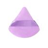 Dual-Use Velvet Flocking Triangle Puff for Wet & Dry Powder Setting