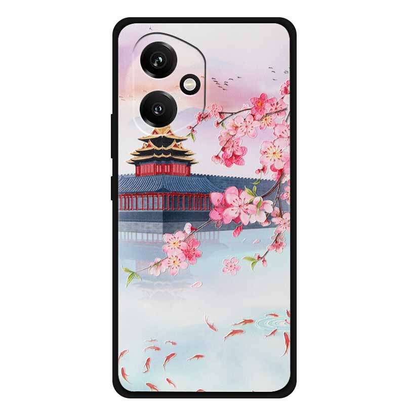 For Honor 400 5G Case 3D Flowers Emboss Soft Silicone Phone Case For Honor 400 Back Cover Bumper Funda Protective New Shell Bag