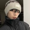 Ethnic Retro Style Winter Hats For Women Men Unisex Warm Beanie Hats Autumn Winter Thickened Warm Knitted Thick Skullies Cap