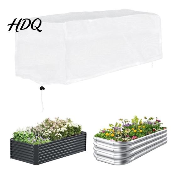 Thermal Insulation Plant Cover Garden Raised Bed Cover Freeze Protection Adjustable Drawstring