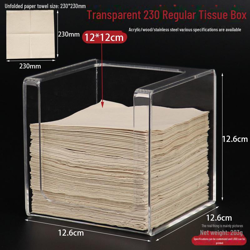 Square Tissue Box - Restaurant & Hotel Napkin Holder