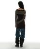 PARTIMENTO WOMEN Asymmetrical Knit Arm Warmer Top_Mix Beige