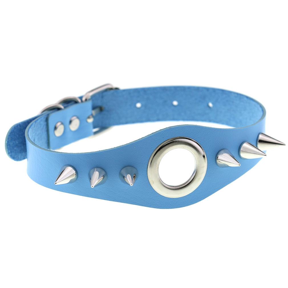 Black Spiky Choker Collar For Girls  Emo  Punk Goth Necklace Neck Strap Cosplay Chocker Gothic Accessories
