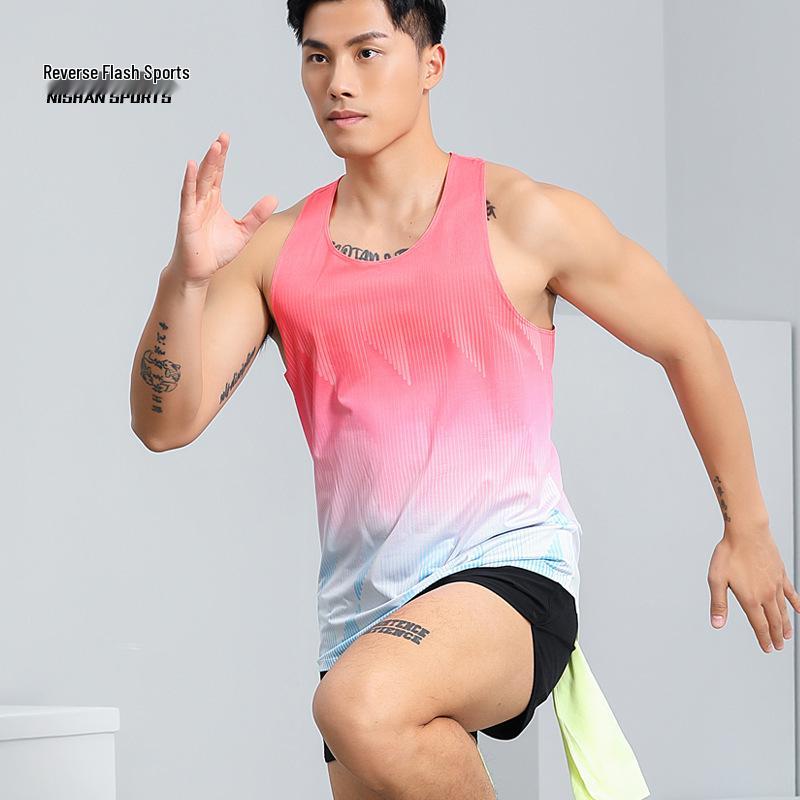 Unisex Quick-Dry Track & Field Running Vest Set for Marathon, PE Tests, Competitions & Training