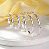 Sterling Silver/Gold Plated Hoop Earrings for Women – Lightweight, Hypoallergenic, Thin Big Hoops (30/40/50/60/70mm)