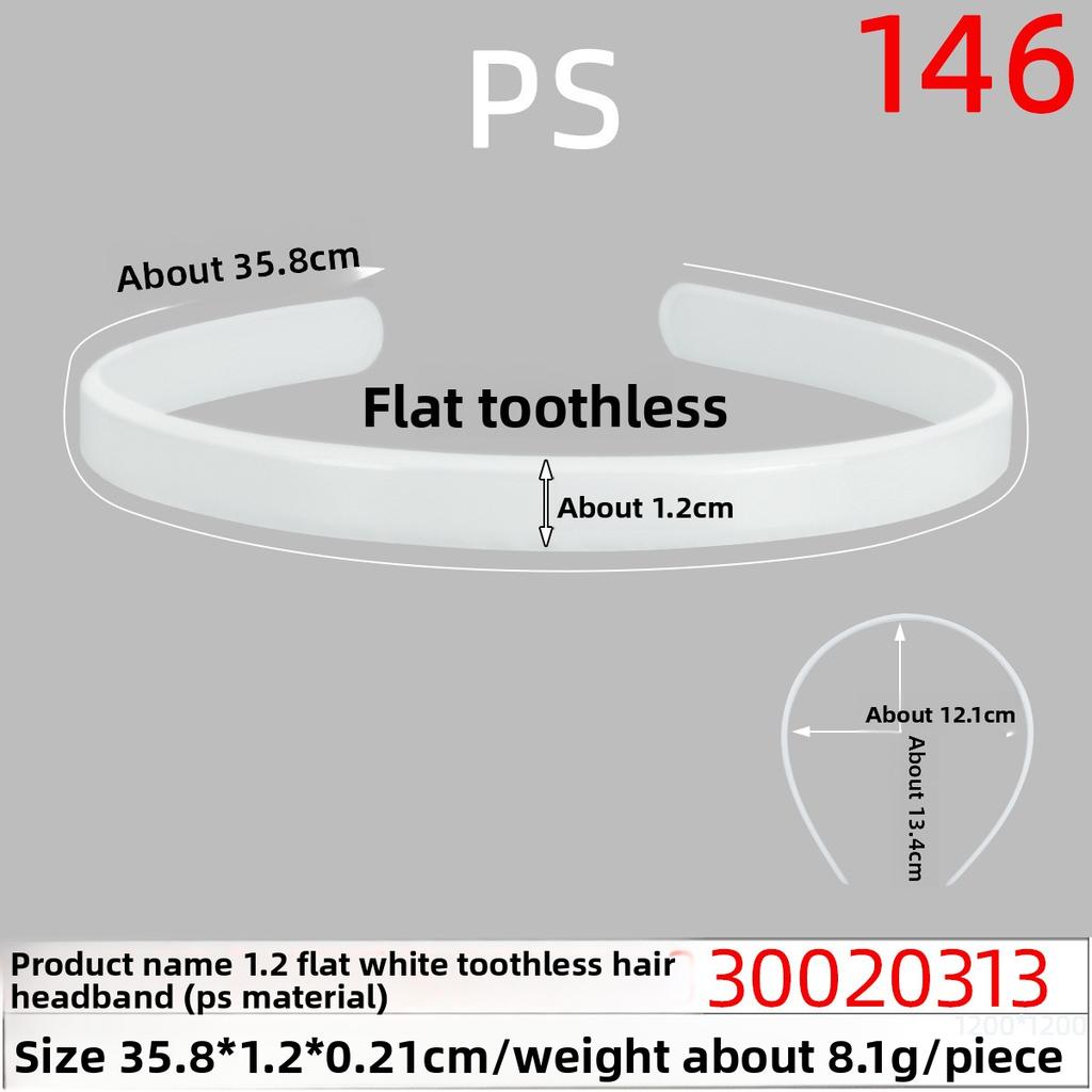 Plastic Hair Band Headband Accessories Two-sided Flat Hair Band Base Plate Hair Decoration