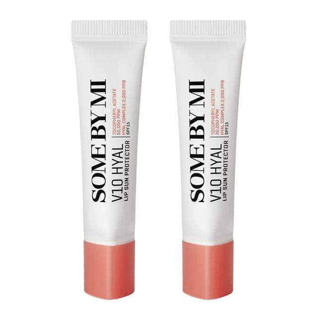 SOME BY MI - V10 Hyal Lip Sun Protector #01 Rosy Bundle Set 2 pcs
