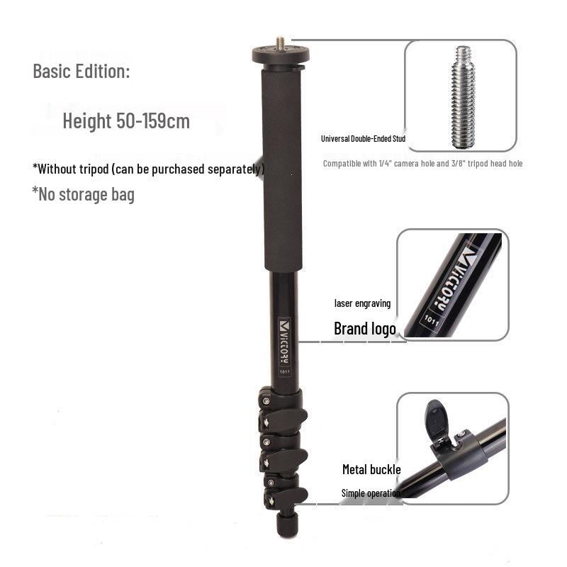 Portable Monopod Tripod for DSLR, Wedding Videography, Travel, and Live Streaming