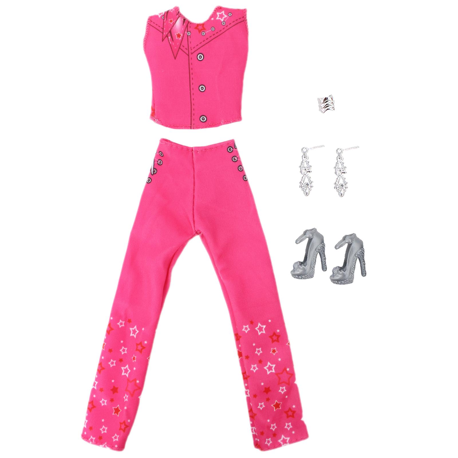 Набор модной одежды для кукол для пары: брюки+рубашки+обувь. Игровой набор для кукол 30 — фото 5