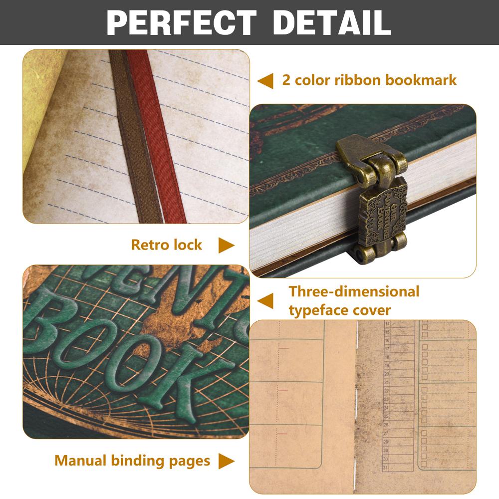 180 Page DIY Travel Photo Album Our Adventure Book Leather Retro Creative Anniversary Photo Album Wedding Guest Book Memory Gift