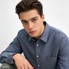 GAP Men's Loose Fit Denim Long-Sleeve Shirt