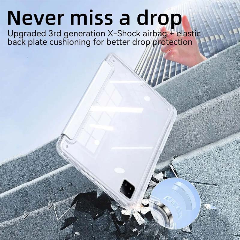 Para Xiaomi Pad 5/6/7/8 Xiaomi Pad 7/7 Pro 2024 de 11,2 pulgadas, y Redmi SE 11''/8,7'' – Funda Plegable en Y de Acrílico con Función de Sueño/Activación