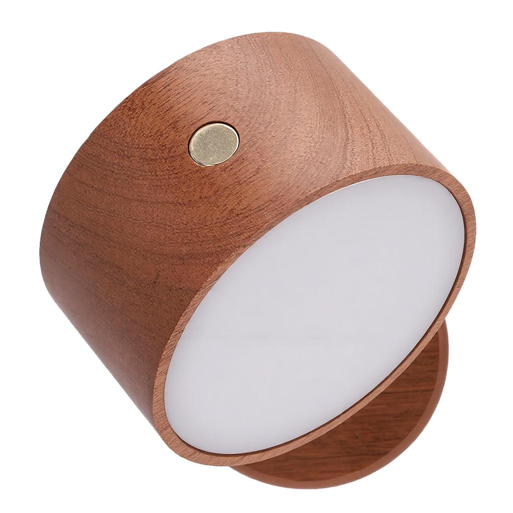 Wall Light LED Solid Wood Rechargeable Magnetic Eye Caring Dimmable Wall Touch Control Lamp for Night Feeding