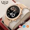 I70 Smart Watch for Women, Fashion Fitness Tracker with Bluetooth Call & Music, Heart Rate Blood Pressure Monitor, Step Counter