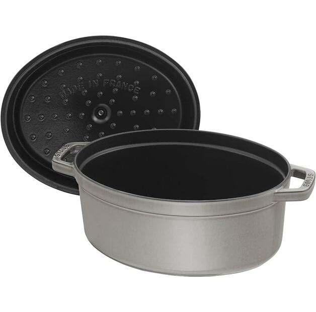 Casserole Zwilling Staub Stewpot Oval 40x33cm Graphite Grey 6.7l (40509-324-0)