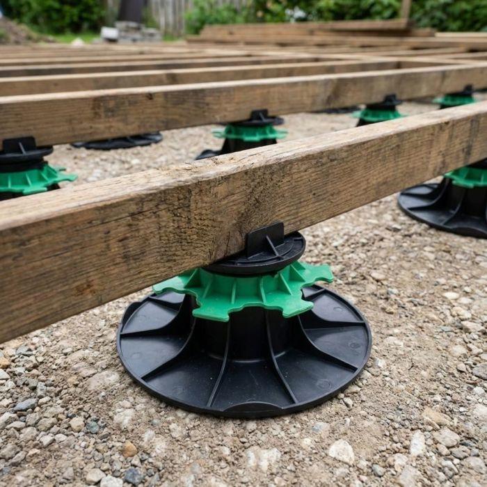 Adjustable Wooden Terrace Support 40 To 60 Mm - JOUPLAST - Box of 11 Supports