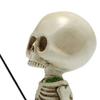 Fishing Skeleton Statue 4.5 Inch Lifelike Resin Small Cute Skeleton Decor for Garden Yard Landscape