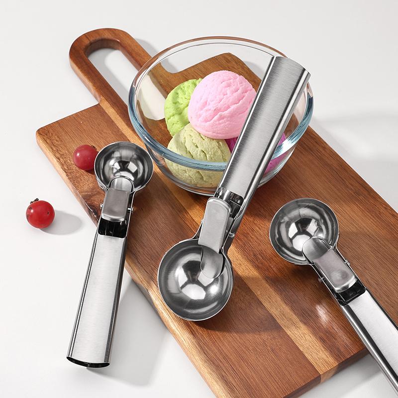 Stainless Steel Ice Cream Scoop And Scooping Tool, Multi-Functional Ice Cream Scoop And Scooping Tool, Ice Cream And Fruit Scoop
