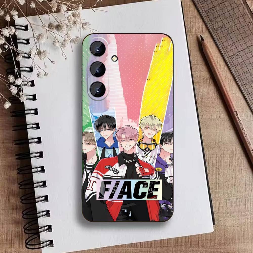 

W-Webtoon-EACE Phone Case For Samsung Galaxy A73,21,22,32,71,53,52,51,80,5G Soft Black Cover Samsung a11