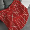 [USED] PEACEMINUSONE Patterned Blanket, Red, Featuring G-DRAGON and GD