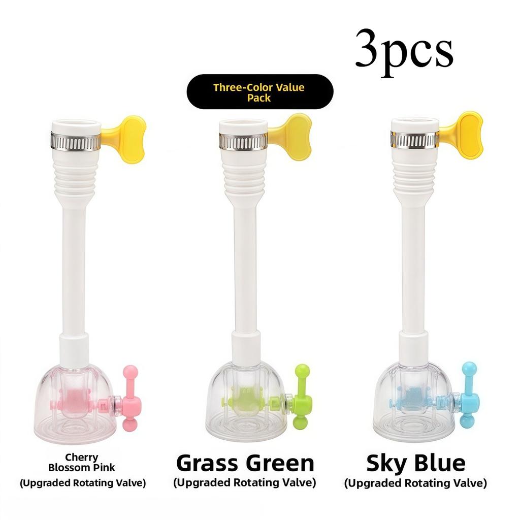 1/3pcs Kitchen Rotatable Sink Tap Extender Sprayer Adjustable Faucet Adapter Nozzle Tap Filter Water Saving Bathroom Accessories