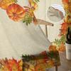 Thanksgiving Herbst Kürbis Ahornblatt Transparente Vorhänge für Wohnzimmer Schlafzimmer Heimdeko Küche Tüll für Fenster Voile Vorhänge